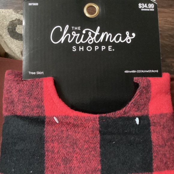 The Christmas Shoppe Christmas Tree Skirt New with tag 48” - Picture 4 of 4